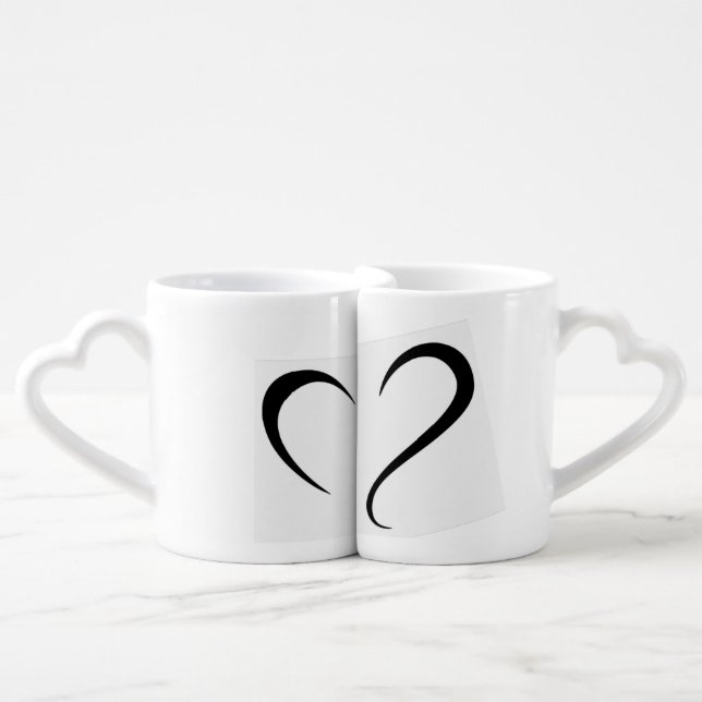 "Broken but Connected" - Couple Mug Design (Front Nesting)