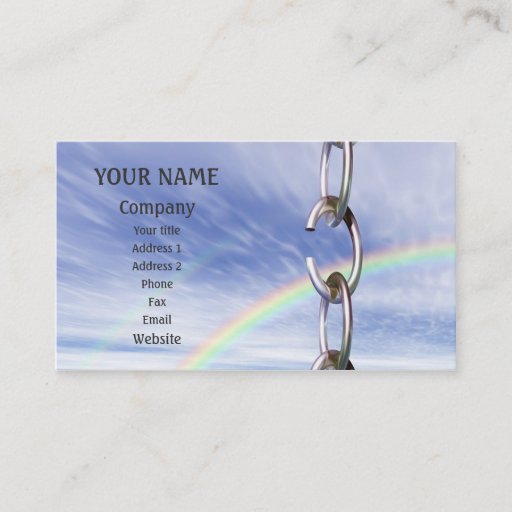 Customizable Broken Chain Business Card Templates