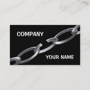 Broken chain business card