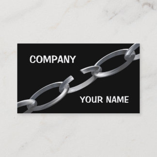 Broken chain business card