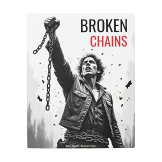 Broken Chains Metal Print