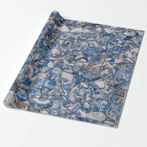 Broken China Mudlark Wrapping Paper