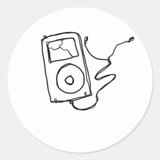 Broken Classic Round Sticker