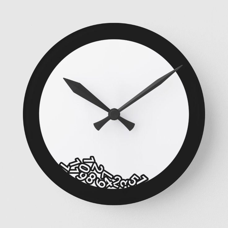Broken Clock With Fallen Numbers Zazzle