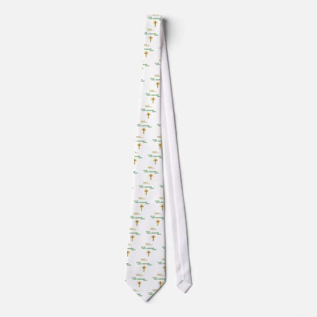 Broken Commandment Christian Neck Tie (Front)
