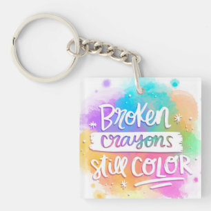 Broken Crayons Keychain