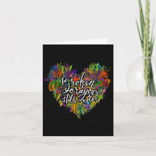 Broken Crayons Still Color Heart Mental Health Awa Card