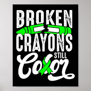 Broken Crayons Still Color Mental Health Awareness Poster