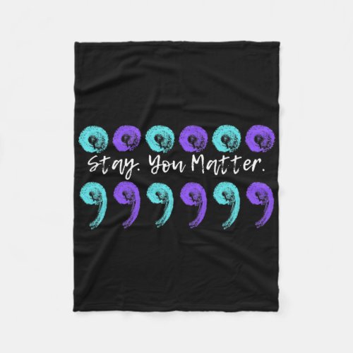 Broken Crayons Still Color Suicide Prevention Awar Fleece Blanket