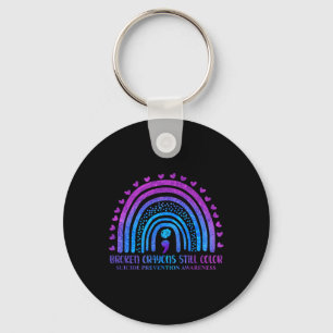 Broken Crayons Still Color Suicide Prevention Awar Keychain