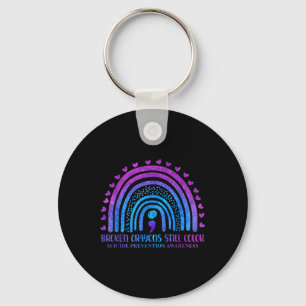 Broken Crayons Still Color Suicide Prevention Awar Keychain