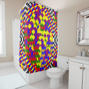 Broken Cube by Kenneth Yoncich Shower Curtain
