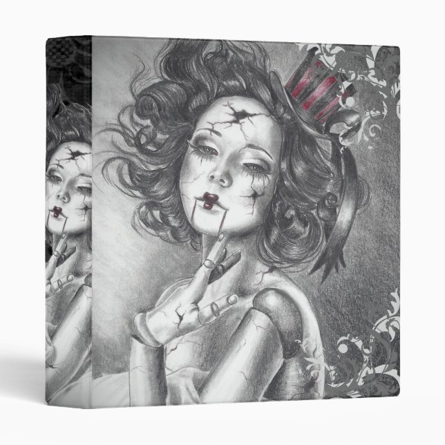 Broken Doll Binder Carnival Doll Fantasy Art (Front/Spine)
