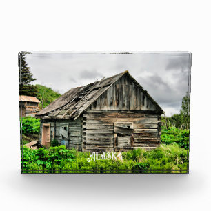 Broken Down Cabin in Alaska Photo Block