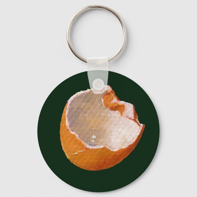 BROKEN EGG SHELL: ART: REALISM KEYCHAIN (Front)