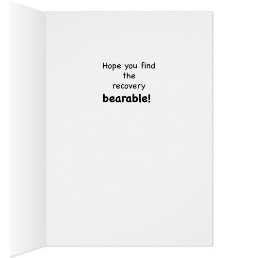 Broken Elbow Bear Cards (Inside (Right))
