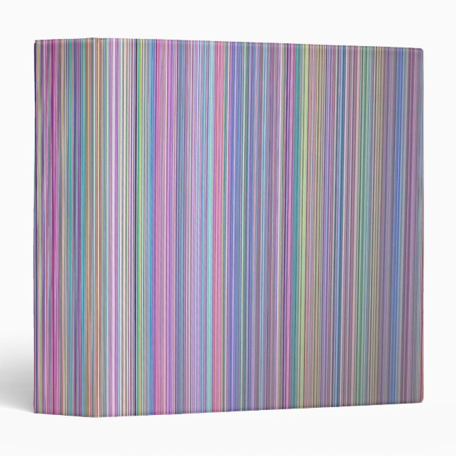Broken flat screen TV rainbow stripe 3 Ring Binder (Front/Spine)
