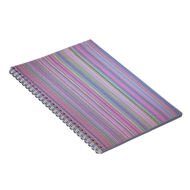 Broken flat screen TV rainbow stripe Notebook (Right Side)