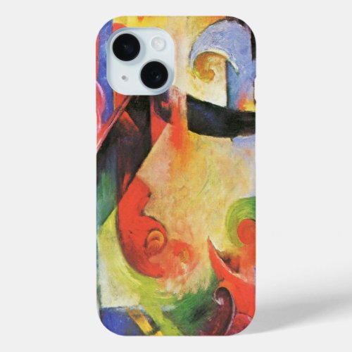 Broken Forms by Franz Marc Vintage Abstract Art iPhone 15 Case