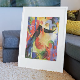 Broken Forms by Franz Marc, Vintage Abstract Art Poster