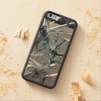 Broken Glass Carved Maple Iphone 6 Bumper Case by theunusual at Zazzle