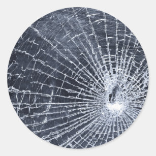 Broken Glass Stickers | Zazzle