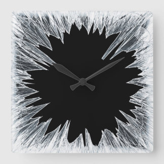 Broken Glass Clock