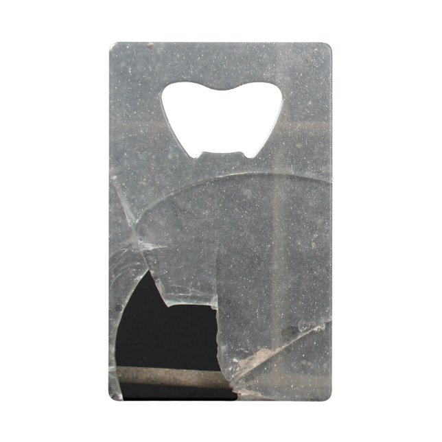 Broken Glass Credit Card Bottle Opener (Front)