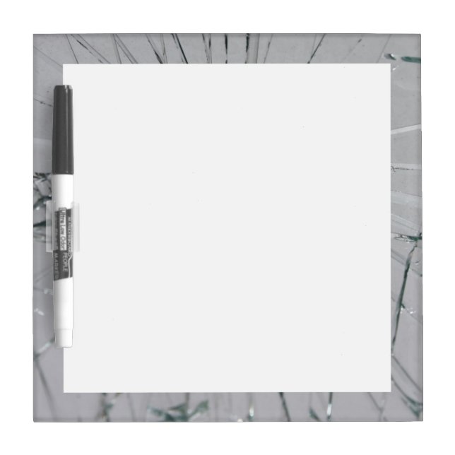 Broken Glass Dry Erase Board (Front)