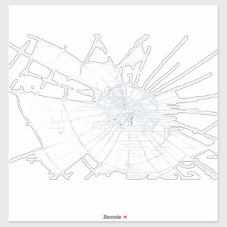 Broken Glass effect Sticker