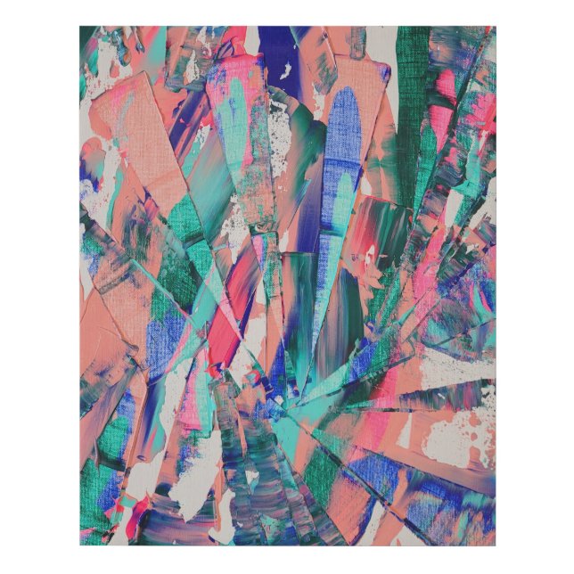 Broken Glass Faux Canvas Print (Front)