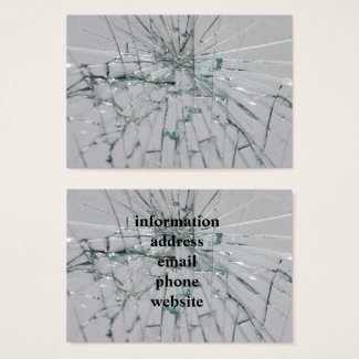 Broken Glass-Look Business Card