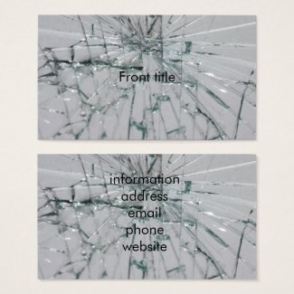 Broken Glass-Look Business Card