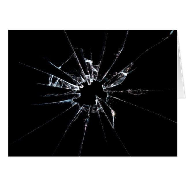 Broken Glass No 1 Card (Front Horizontal)