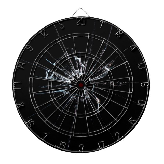 Broken Glass No 1 Dart Board (Front)