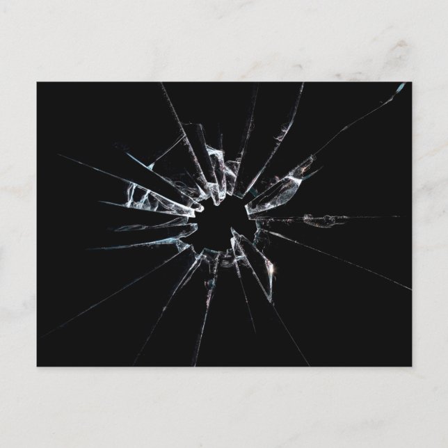 Broken Glass No 1 Postcard (Front)