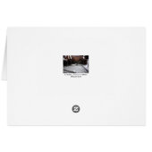 Broken Glass on the Ground Abandoned Train Card (Back Horizontal)