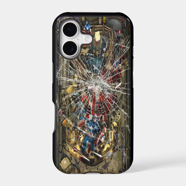 Broken Glass - Pinball Machine Iphone Case (Back)