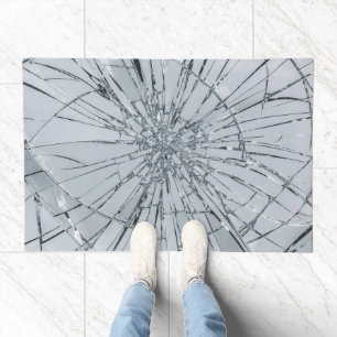 Broken Glass Surface (Style 1) Oil Painting Doormat
