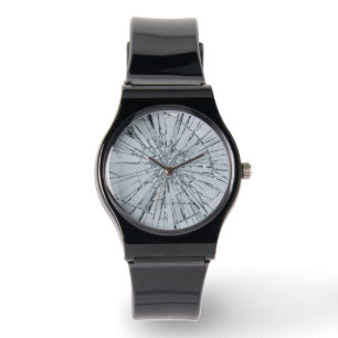 Broken Glass Surface (Style 1) Oil Painting Watch