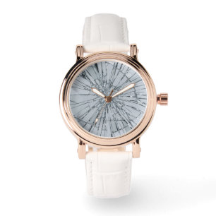Broken Glass Surface (Style 1) Oil Painting Watch