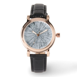 Broken Glass Surface (Style 1) Oil Painting Watch