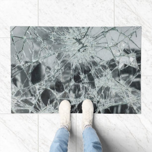 Broken Glass Surface (Style 6) Oil Painting Doormat