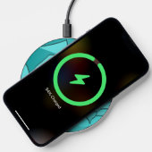 Broken Glass Teal Wireless Charger (Phone)