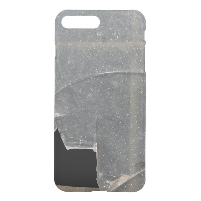 Broken Glass Window With Metal Bar Uncommon iPhone Case (Back)