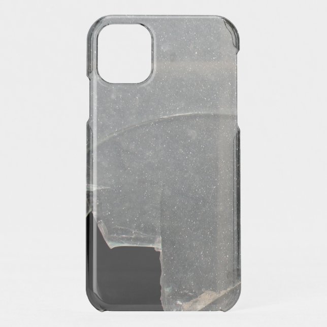 Broken Glass Window With Metal Bar Uncommon iPhone Uncommon iPhone Case (Back)