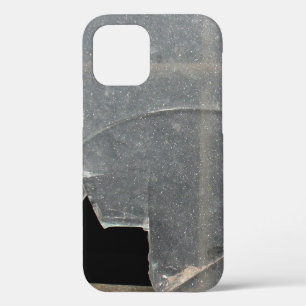 Broken Glass Window With Metal Bars iPhone 12 Case