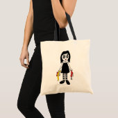 Broken Goth Doll Graphic Tote Bag (Front (Product))