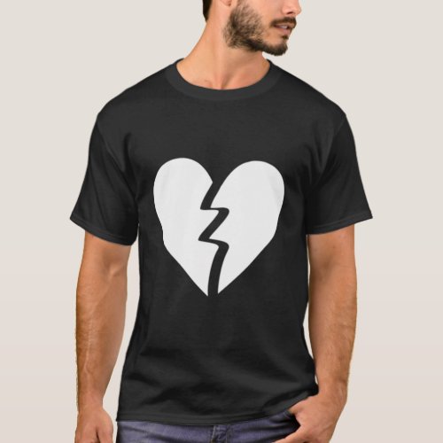 Broken Heart Anti Sad Breakup Divorce Heartbroken T_Shirt