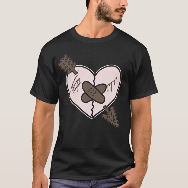 Broken Heart Breakup Divorce Couple T-Shirt (Front)